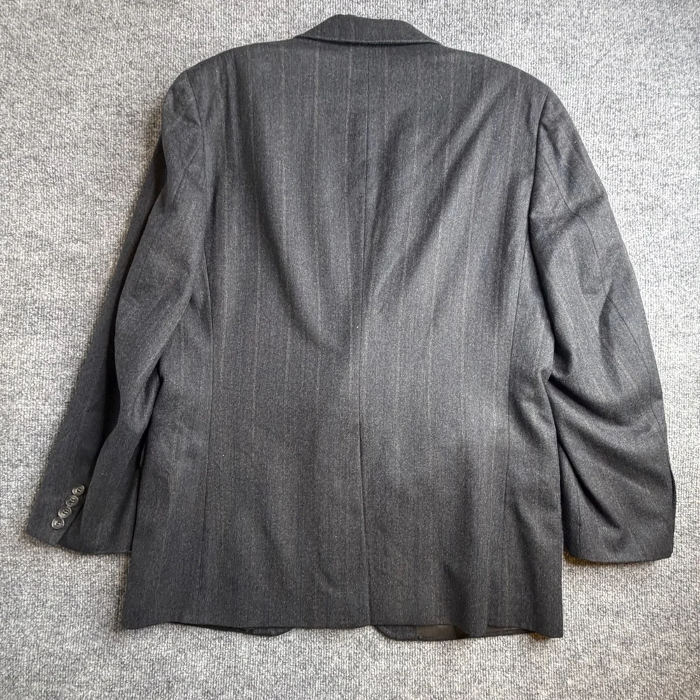 Stanley Blacker Gray Made In USA‎ Sport Coat Jacket Length 30 Arm To Pit 20